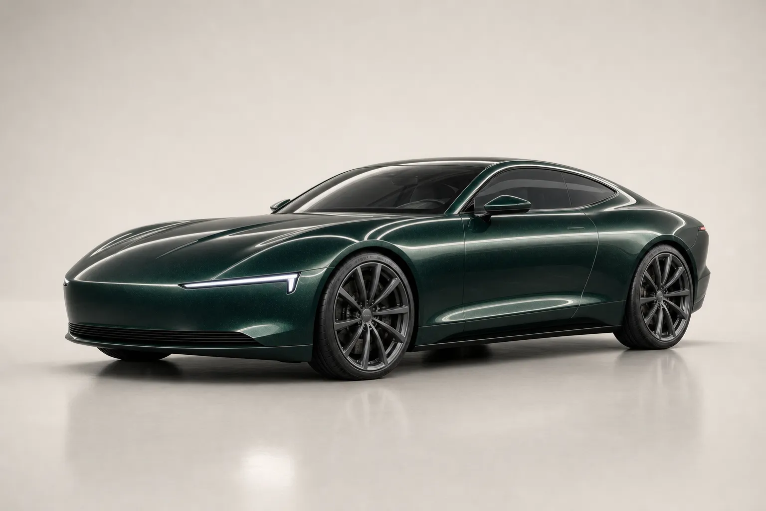 Meridian GT у кольорі Смерека з дисками «10 спиць · графіт»